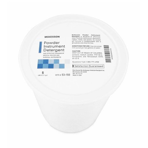 Instrument Detergent McKesson Powder Concentrate 5 lbs. Pail Citrus Scent 53-150