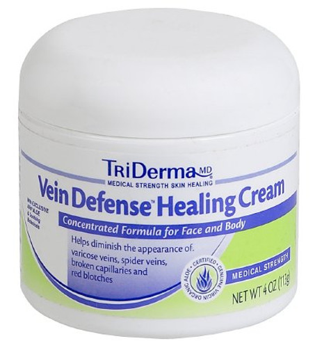 Skin Correction Cream TriDerma MD Vein Defense 4 oz. Tube Unscented Cream 74041