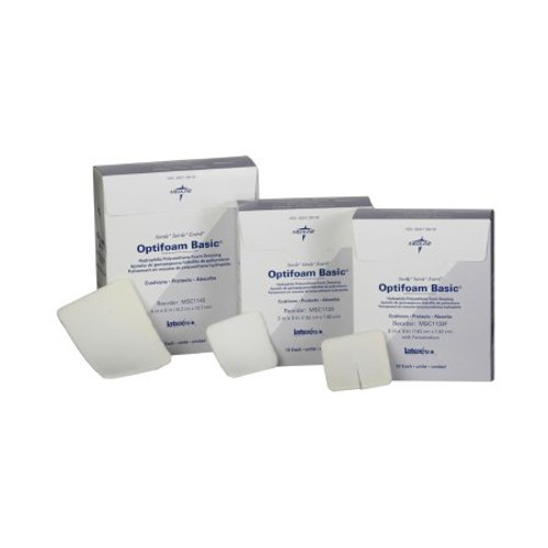 Foam Dressing Optifoam Basic 4 X 5 Inch Rectangle Non-Adhesive without Border Sterile MSC1145