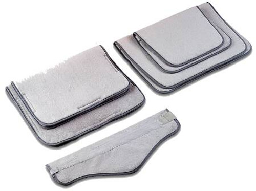 Cover Hydrocollator Terry Neck Contour Hook and Loop Closure Gray Washable 18 X 25 Inch 1104 Each/1