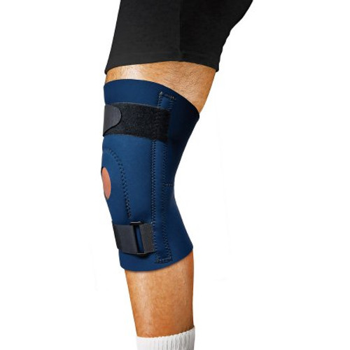 Knee Support Scott Specialties Medium Pull-On / Hook and Loop Strap Closure Left or Right Knee 9074 NAV M Each/1