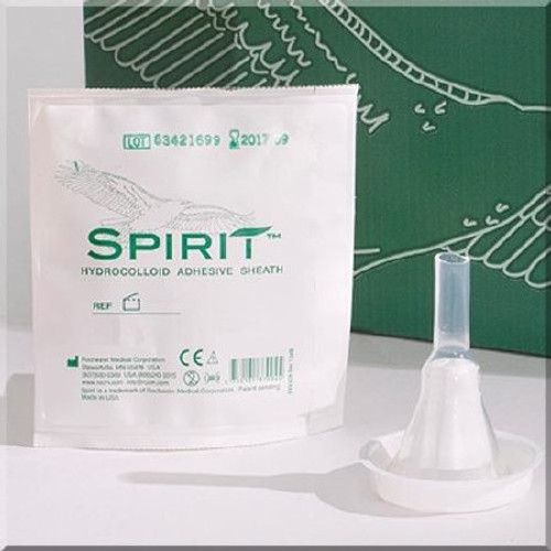 Male External Catheter Spirit1 Self-Adhesive Seal Hydrocolloid Silicone Medium 35102