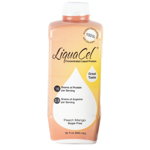 Oral Protein Supplement LiquaCel Peach Mango Flavor Ready to Use 32 oz. Bottle GH-87