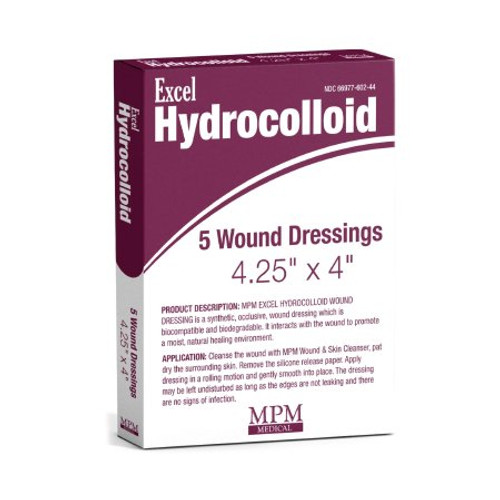 Hydrocolloid Dressing Excel 4 X 4-1/4 Inch Square Sterile MP00602