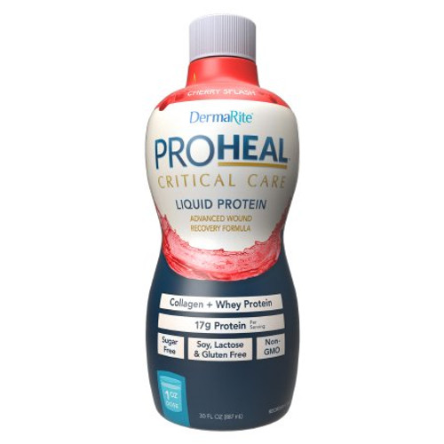 Oral Protein Supplement ProHeal Critical Care Cherry Splash Flavor Ready to Use 30 oz. Bottle PRO3000