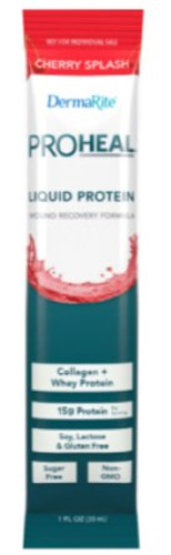 Oral Protein Supplement / Tube Feeding Formula ProHeal Cherry Splash Flavor Ready to Use 1 oz. Bottle PRO1000U