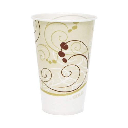 Drinking Cup Solo 12 oz. Symphony Print Wax Coated Paper Disposable R12N-J8000