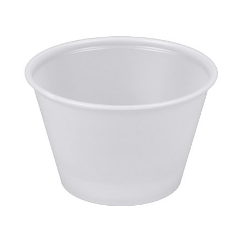 Souffle Cup Solo 4 oz. Translucent Plastic Disposable P400N