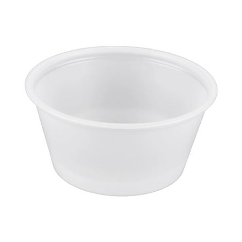 Souffle Cup Solo 2 oz. Translucent Plastic Disposable P200N