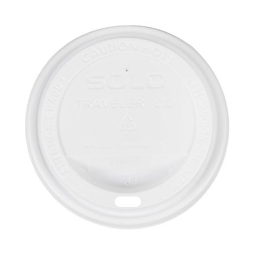 Dome Lid Traveler White Polystyrene Sip Hole Hot Applications TLP316-0007