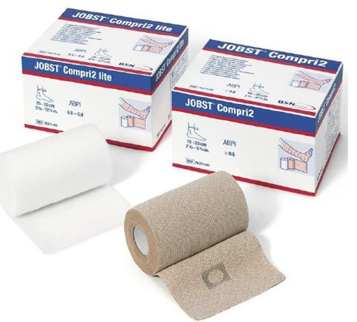 2 Layer Compression Bandage System JOBST Compri2 7-1/8 - 9-3/4 Inch 40 mmHg No Closure Tan NonSterile 7627100 Each/1