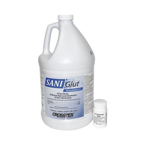 Glutaraldehyde High-Level Disinfectant SANI Glut Activation Required Liquid 1 gal. Jug Max 28 Day Reuse JGLUT