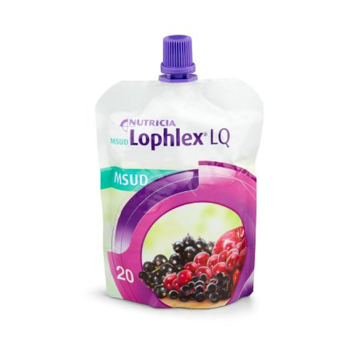MSUD Oral Supplement Lophlex LQ Mixed Berry Flavor 125 mL Individual Packet Ready to Use 82112