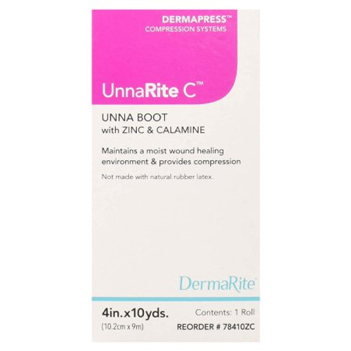 Unna Boot UnnaRite C 4 Inch X 10 Yard Calamine / Zinc Oxide 78410ZC Box/1