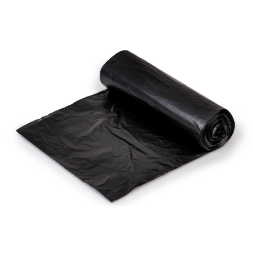 Trash Bag Colonial Bag 33 gal. Black HDPE 22 Mic. 33 X 40 Inch X-Seal Bottom Coreless Roll HCR40STB Trash Bag Colonial Bag 33 gal. Black HDPE 22 Mic. 33 X 40 Inch X-Seal Bottom Coreless Roll HCR40STB