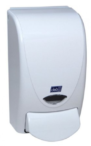 Hand Hygiene Dispenser ProLine Curve White Plastic Manual Push 1 Liter Wall Mount WHB1LDS Case/15