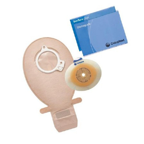 Ostomy Pouch SenSura One-Piece System 3/8 to 3 Inch Stoma Drainable Flat Trim to Fit 11008 Box/5