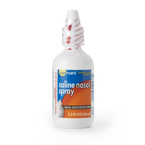 Saline Nasal Spray sunmark 0.65% Strength 1.5 oz. 49348035625 Each/1