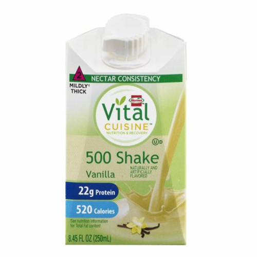Oral Supplement Vital Cuisine 500 Shake Vanilla Flavor Ready to Use 8.45 oz. Carton 72504