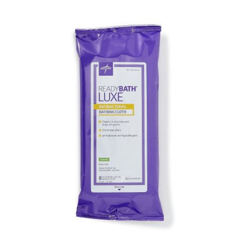 Rinse-Free Bath Wipe ReadyBath Luxe Soft Pack BZK Benzalkonium Chloride Scented 8 Count MSC095100