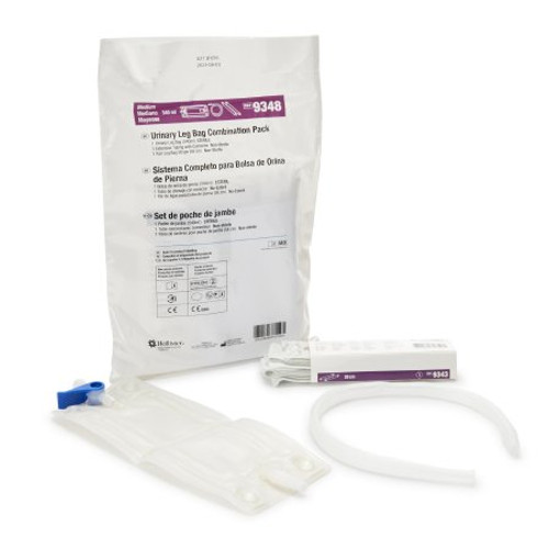 Urinary Leg Bag Anti-Reflux Valve Sterile Fluid Path 19 oz. Vinyl 9348