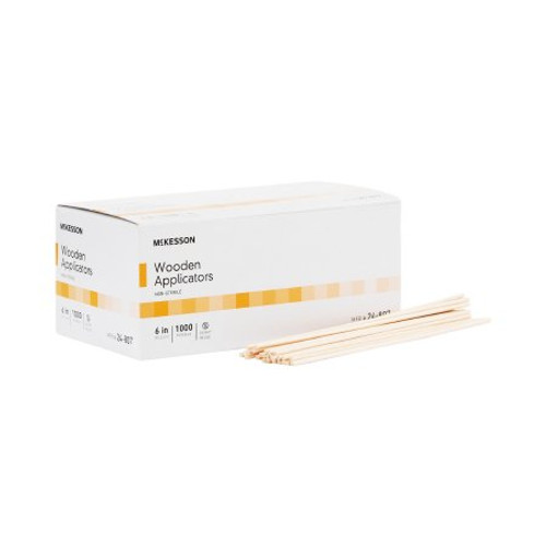 Applicator Stick McKesson Without Tip Wood Shaft 6 Inch NonSterile 1000 per Pack 24-807