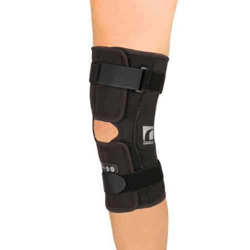 Hinged Knee Brace Ossur Rebound Medium Wraparound / D-Ring / Hook and Loop Strap Closure 16 to 18 Inch Thigh Circumference Short Length Left or Right Knee 703055 Each/1