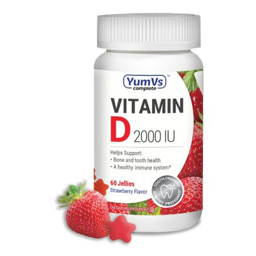 Vitamin Supplement YumV s Vitamin D Gummy 60 per Bottle 9059-06 Bottle/1