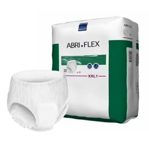 Male Adult Absorbent Underwear Abri-Flex XXL Pull On with Tear Away Seams 2X-Large Disposable Moderate Absorbency 300517 Case/48