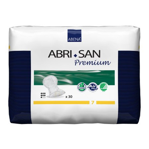 Incontinence Liner Abri-San Premium 25 Inch Length Moderate Absorbency Fluff / Polymer Core Level 7 Adult Unisex Disposable 9381 Case/120