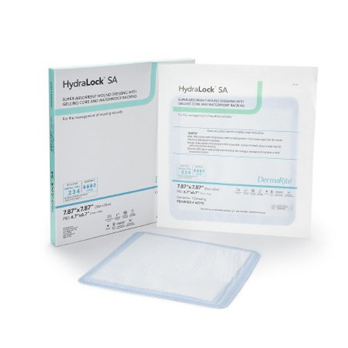 Super Absorbent Dressing HydraLock SA Polymer 7.87 X 7.87 Inch Sterile 60770 Box/10