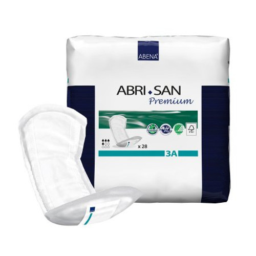 Bladder Control Pad Abri-San 13 Inch Length Moderate Absorbency Level 3A Adult Unisex Disposable 9267 Case/196