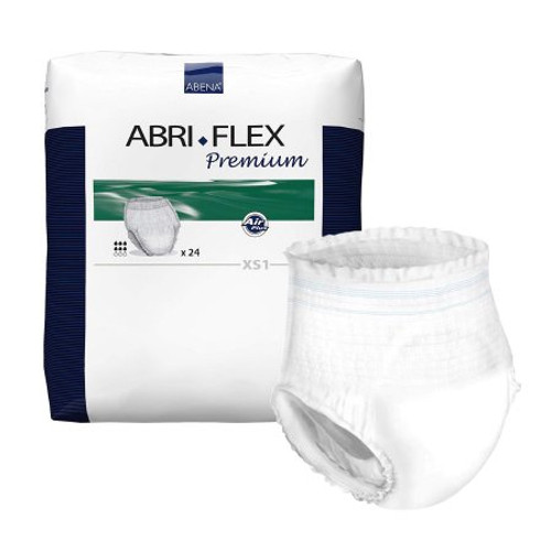 Unisex Adult Absorbent Underwear Abri-Flex Premium XS1 X-Small Disposable Moderate Absorbency 1000003163 Bag/24