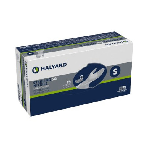 Exam Glove STERLING SG Small NonSterile Nitrile Standard Cuff Length Textured Fingertips Silver Chemo Tested 41658 Case/10 Exam Glove STERLING SG Small NonSterile Nitrile Standard Cuff Length Textured Fingertips Silver Chemo Tested 41658 Case/10