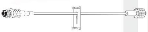 Extension Set 8 Inch Tubing 1 Port 0.4 mL Priming Volume DEHP-Free 2N3374 Case/200