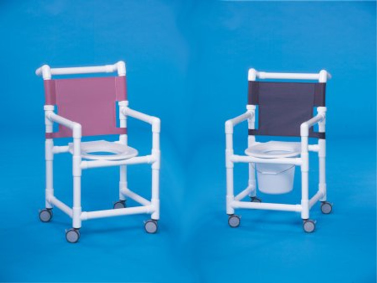 Shower Chair Select Fixed Arm PVC Frame Mesh Back 17 Inch Clearance ESC17 Each/1