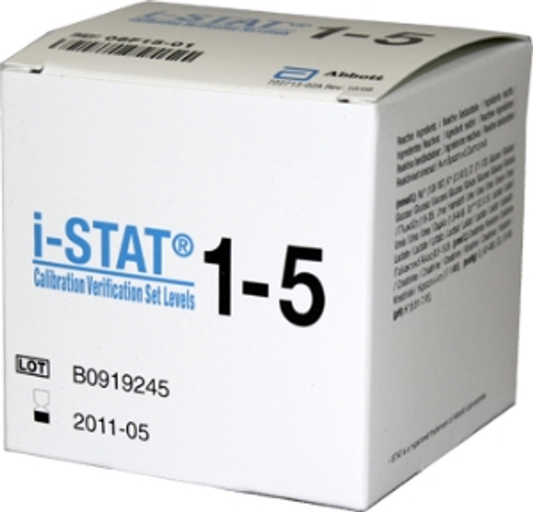 Coagulation Control i-STAT INR Prothrombin Time Test / International Normalized Ratio PT / INR Level 1 10 Vials 06P17-13 Each/1