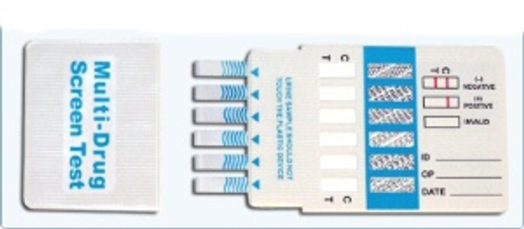 Drugs of Abuse Test iScreen 6-Drug Panel AMP COC mAMP/MET OPI OXY THC Urine Sample CLIA Moderate Complexity 25 Tests DOA-164-551 Box/25