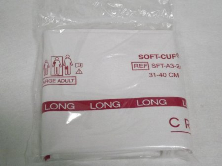 Blood Pressure Cuff Critikon Soft-Cuf Adult Large Fabric SFT-A3-2A Box/20