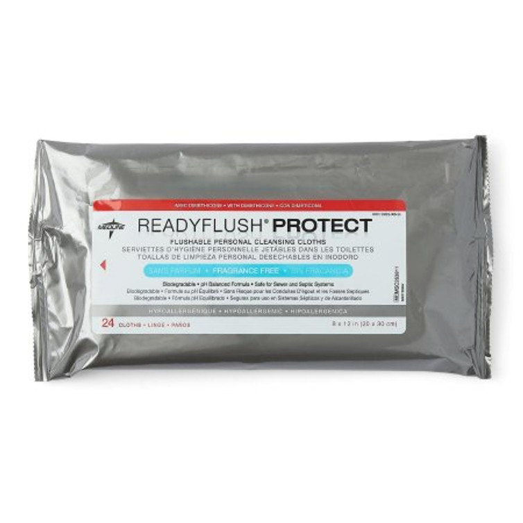 Personal Wipe ReadyFlushProtect Soft Pack Dimethicone Unscented 24 Count MSC263811 Pack/24