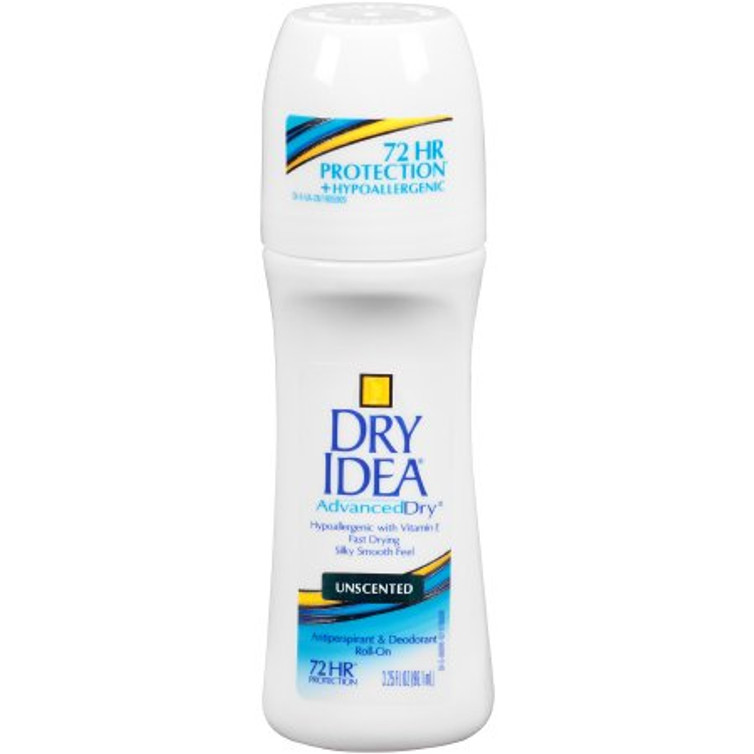 Antiperspirant / Deodorant Dry IdeaAdvanced Dry Roll On 3.25 oz. Unscented 1123132 Each/1