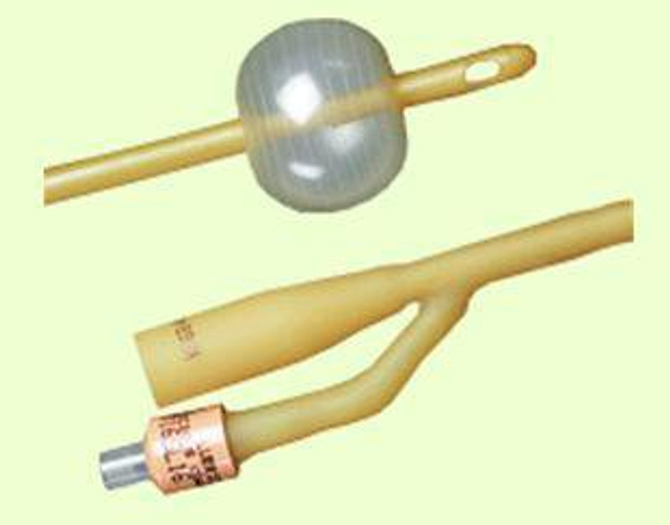 Foley Catheter Bard 2-Way Standard Tip 5 cc Balloon 16 Fr. Silicone Coated Latex 365716 Each/1