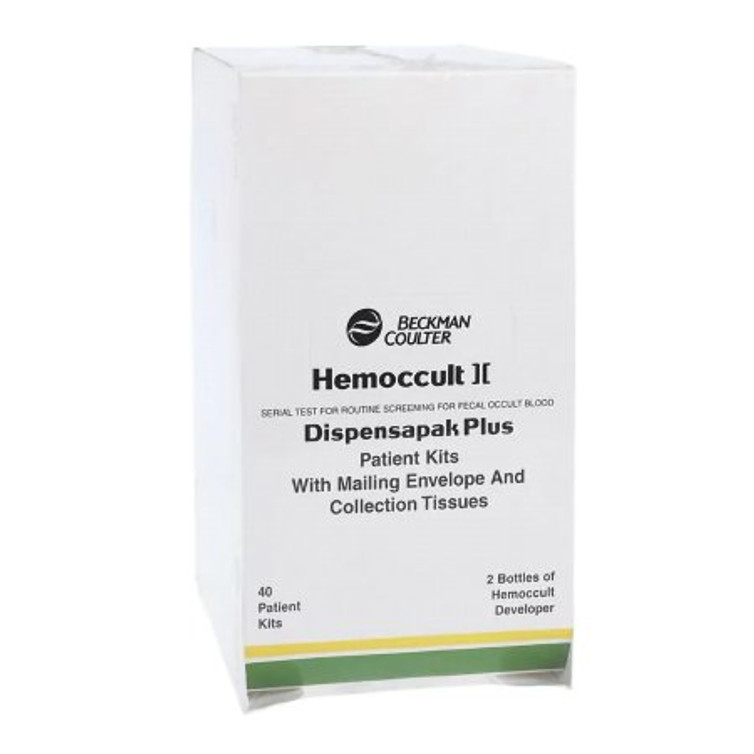 Rapid Diagnostic Test Kit Hemoccult II Dispensapak Plus Colorectal Cancer Screen Fecal Occult Blood Test FOB Stool Sample CLIA Waived 40 Tests 61130A Box/40