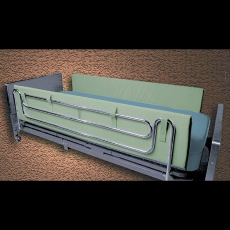 Side Rail Bumper Pad 48 L X 14 W X 1.5 H Inch Foam Velcro Strap Closure M3800-48 Pair/1