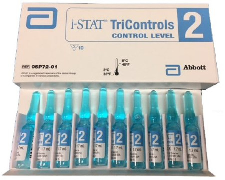 Control i-STAT Tricontrols Sodium / Potassium Level 2 1.7 mL 05P7201 Each/1