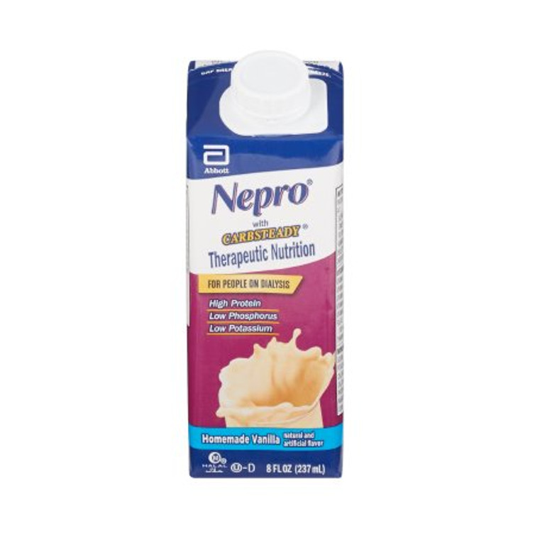 Oral Supplement Nepro Vanilla 8 oz. Recloseable Tetra Carton Ready to Use 64803 Case/24