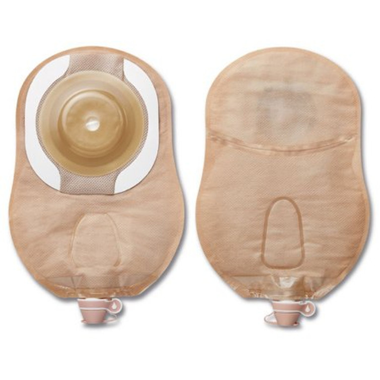 Urostomy Pouch CeraPlus One-Piece System 9 Inch Length 7/8 Inch Stoma Drainable Soft Convex Pre-Cut 8413 Box/5
