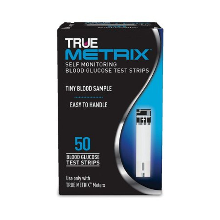 Blood Glucose Test Strips Truemetrix 50 Strips per Box For Truemetrix Blood Glucose Meter R3H01-650