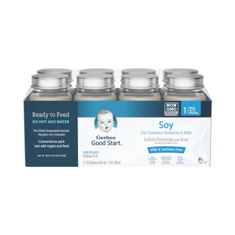 Infant Formula Gerber Good Start Soy 3 oz. Nursette Bottle Ready to Use 5000035359