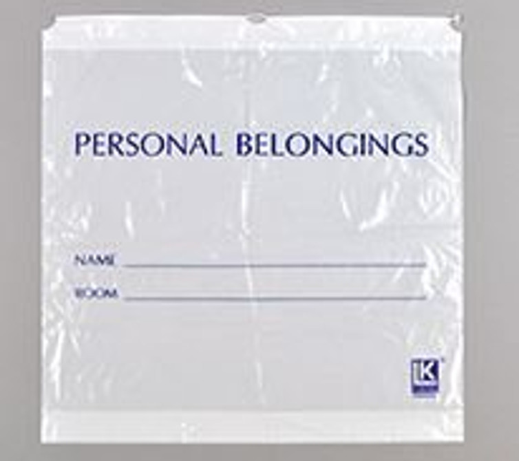 Patient Belongings Bag Elkay Plastics 20 X 20 Inch LDPE Drawstring Closure White PB20203DSW